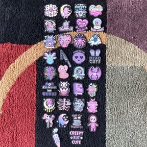 Pastel Gothic Witch Sticker Set of 34
